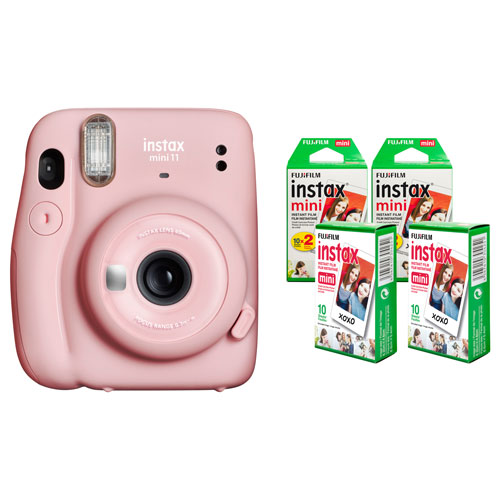 Fujifilm Instax Mini 11 Instant Camera with Instant Film - Blush Pink
