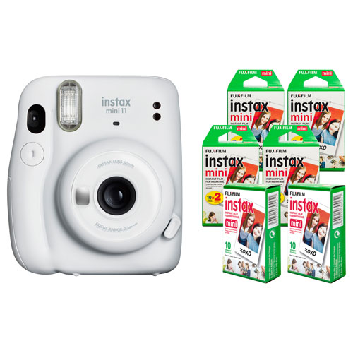 Fujifilm Instax Mini 11 Instant Camera with Instant Film - Ice White