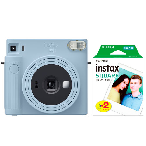 Fujifilm Instax Square SQ1 Instant Camera with Instant Film - Glacier Blue