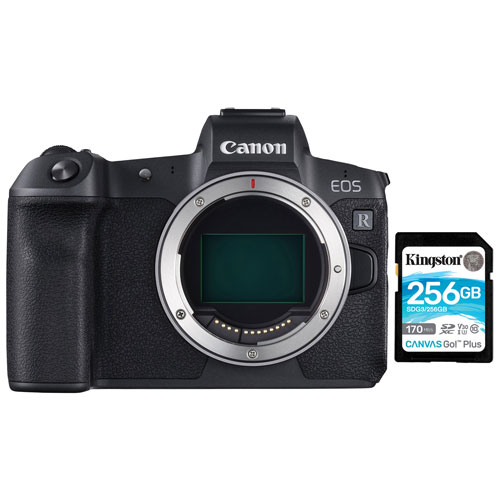 Canon EOS R Full-Frame Mirrorless Camera with 256GB Memory Card