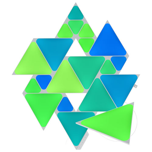 Nanoleaf Shapes Triangle Panels - Smarter Kit w/ Expansion & Mini Triangle Expansion - 20 Panels