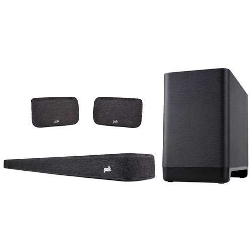Polk Audio React 2.0 Channel Sound Bar with Wireless Subwoofer & Surround Speakers