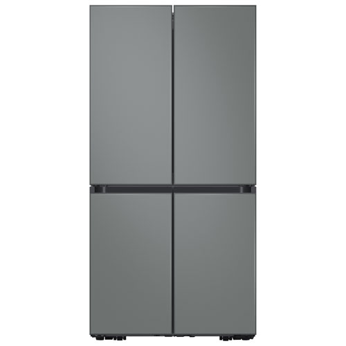 Samsung BESPOKE 36" 22.8 Cu. Ft. French Door Refrigerator - Grey Glass