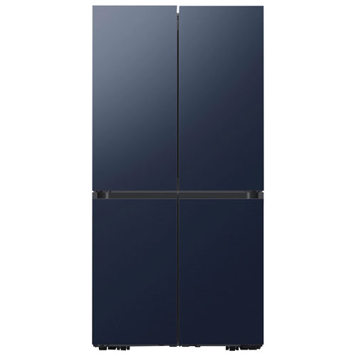 Samsung BESPOKE 36" 22.8 Cu. Ft. French Door Refrigerator - Navy Steel