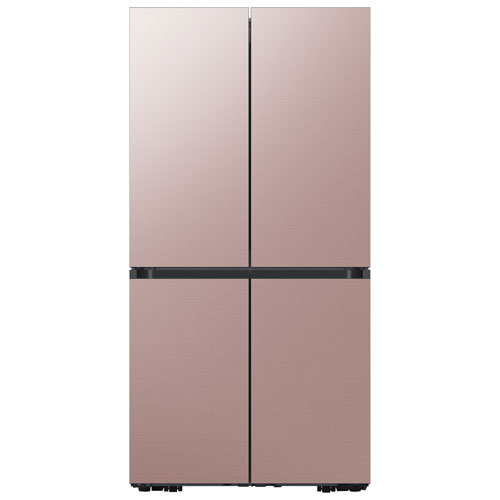 Samsung BESPOKE 36" 29 Cu. Ft. French Door Refrigerator - Champagne Rose Steel
