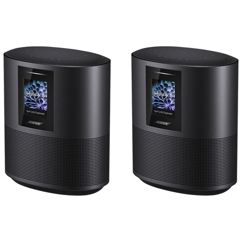Bose Home Speaker 500 Wireless Multi-Room Speaker with Voice Control Built-In - Triple Black - 2 Pack