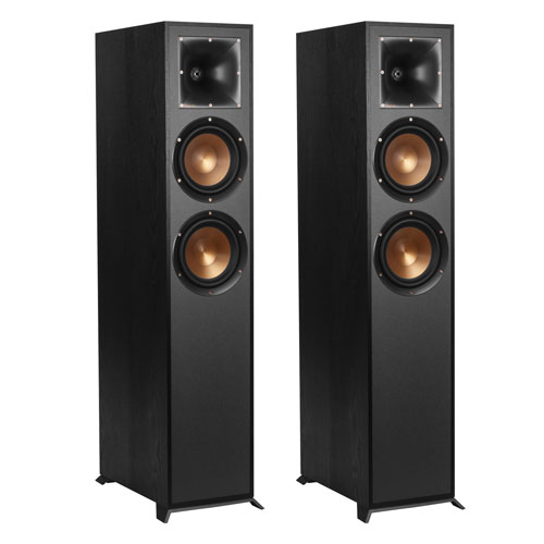 Klipsch R620F 100-Watt 2-Way Tower Speakers - Pair - Black