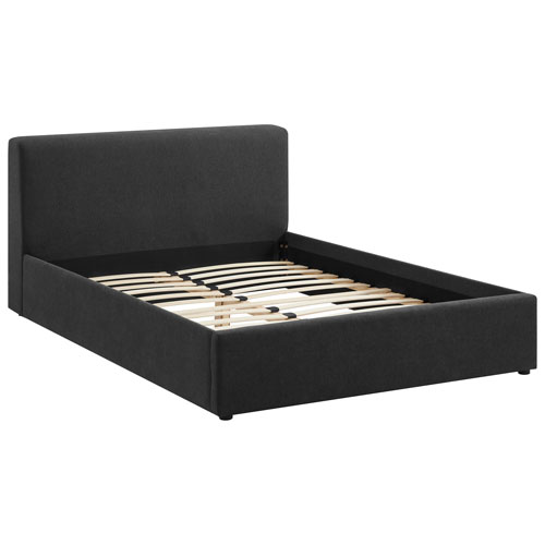 Deville Modern Platform Bed - Double - Dark Grey
