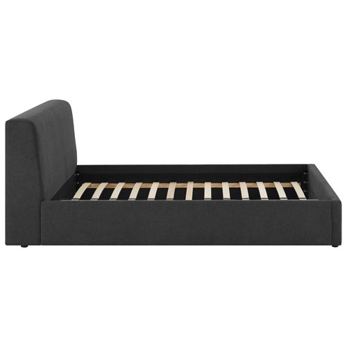 Deville Modern Platform Bed - Double - Dark Grey
