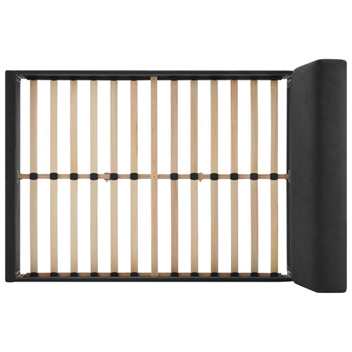 Deville Modern Platform Bed - Double - Dark Grey