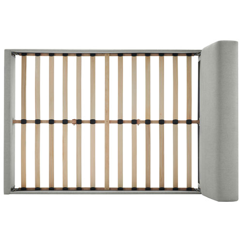 Deville Modern Platform Bed - Double - Light Grey