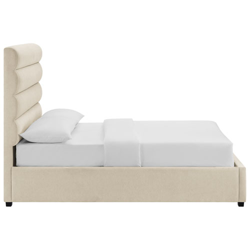 Seville Transitional Platform Bed - Double - Off White