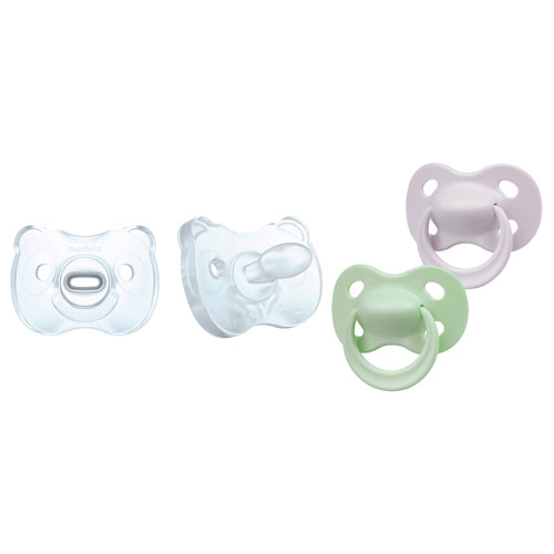 Medela Baby New Pastel Pacifier & Soft Silicone Pacifier - 0-6 Months - 4 Pack