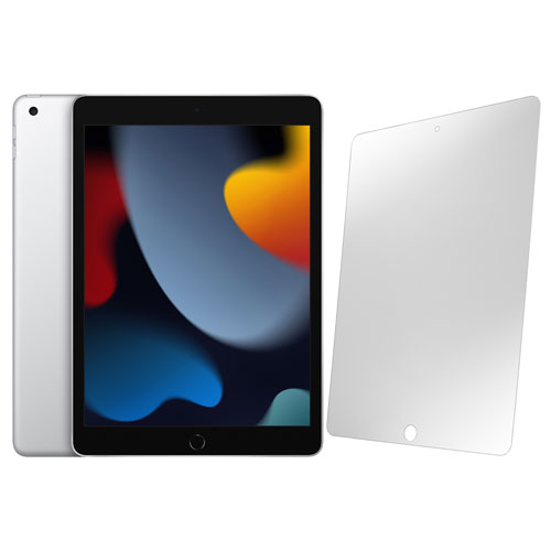 Apple iPad 10.2" 64GB with Wi-Fi & Screen Protector - Silver