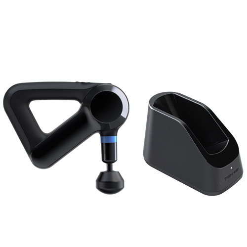 Appareil de massage à percussion portatif Bluetooth Elite de Theragun avec socle de chargement - Noir