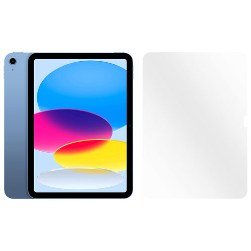 iPad 10,9 po 64 Go d'Apple avec Wi-Fi 6 (10e génération) et protecteur  d'écran en verre - Bleu