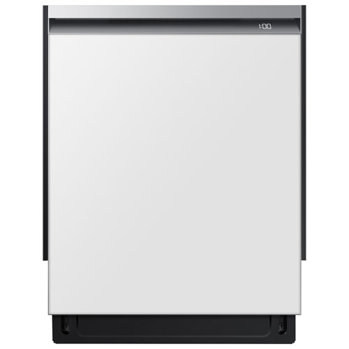 Samsung 24" 42dB Built-In Dishwasher with BESPOKE Dishwasher Door Panel - Clear White