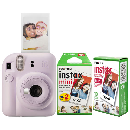 Fujifilm Instax Mini 12 Instant Film Camera - Gift Set - Lilac