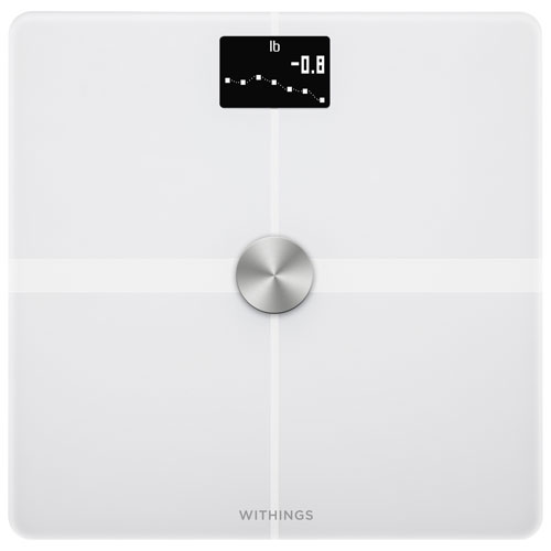 Connected Health with Withings - ScanWatch 38mm Hybrid Smartwatch, Sleep Tracking Mat & Body Composition Smart Scale - Blue/White