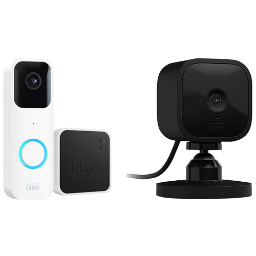 Blink  Video Doorbell Sonnette caméra compatible Alexa noir - Neuf  new