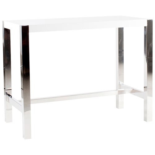 Riva Modern Rectangular Counter Table - White
