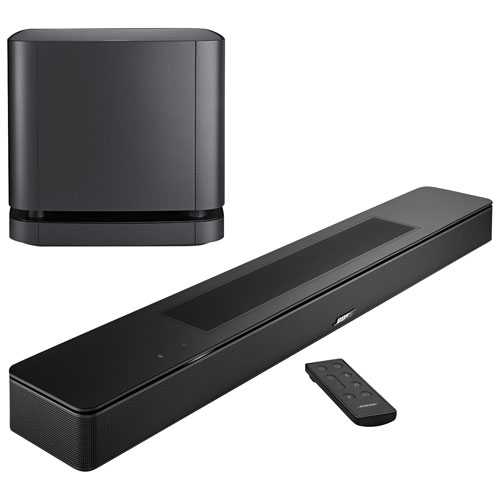 Bose Smart Soundbar with Bass Module 500 Subwoofer - Black/Bose Black