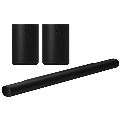 Sonos Arc Ultra Sound Bar with Era 100 Multi-Room Speakers - Pair - Black