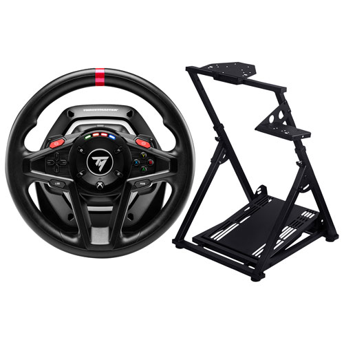 Volant de course T128 et pédales magnétiques de Thrustmaster pour Xbox Series X|S & Xbox One/PC avec support universel pour simulateur de course -