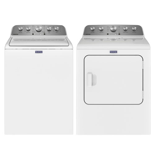 Maytag 5.2 Cu. Ft. High Efficiency Top Load Washer & 7.0 Cu. Ft. Electric Dryer - White