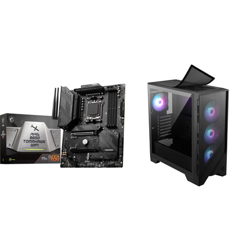 MSI B650 TOMAHAWK WIFI ATX AM5 DDR5 Motherboard with Forge 321R Airflow ATX Computer Case