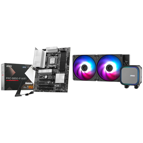 MSI Pro B850-P WIFI ATX AM5 Motherboard & MAG CoreLiquid A13 240 ARGB Liquid CPU Cooling System