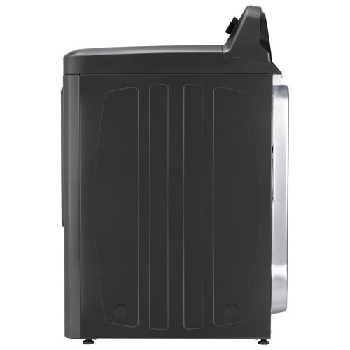 Midea 5.2 Cu. Ft. Top Load Agitator Washer & 7.0 Cu. Ft. Electric Dryer - Matte Black Stainless Steel/Metallic Grey