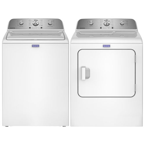 Maytag 4.8 Cu. Ft. High Efficiency Top Load Washer & 7.0 Cu. Ft. Electric Dryer - White