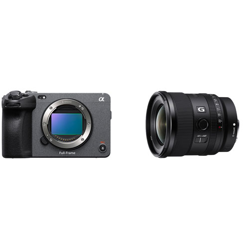 Sony Alpha FX3 Cinema Line Full-Frame Mirrorless Camera w/ E-Mount FE 20mm f/1.8 Vlogger UW Angle Prime G Lens