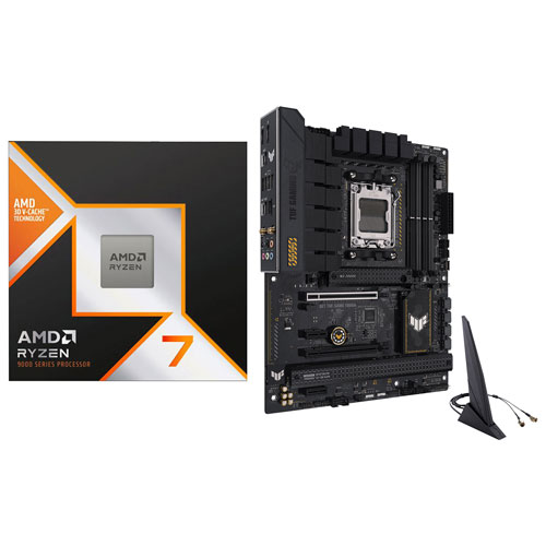 AMD Ryzen 7 9800X3D 8-Core 5.2GHz AM5 Processor & ASUS TUF Gaming B650-Plus Gaming Wi-Fi 6 ATX AM5 DDR5 Motherboard