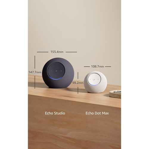 Amazon Echo Studio Smart Speaker 2-Pack & Amazon Fire TV Stick 4K Select (2025) Media Streamer with Alexa Voice Remote - Graphite