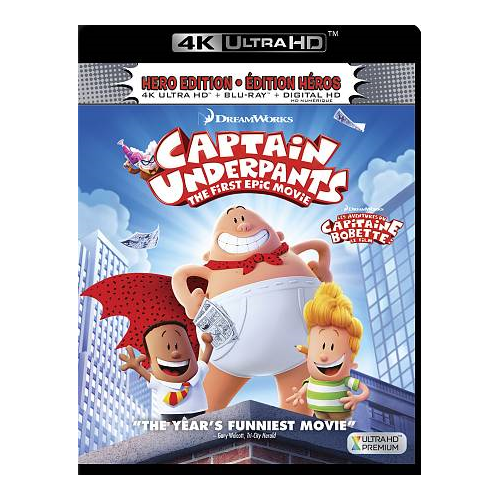 Captain Underpants: The First Epic Movie (4K Ultra HD) (Blu-ray Combo ...