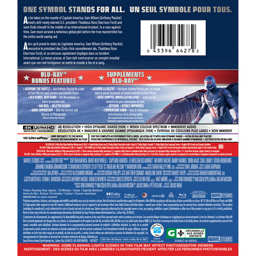Captain America: Brave New World (4K Ultra HD) (Blu-ray Combo)
