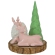 Northlight 6 Pink Reindeer with Tree and Pine Cone Christmas Taper Candle  Holder, 1 - Foods Co.